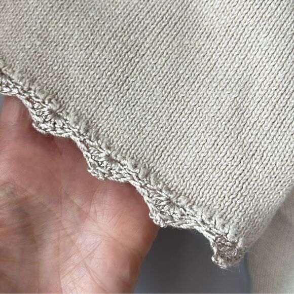 Vintage Cottage Core Knit Pearl Colleens Collectables Embroidered Sweater - Picture 5 of 7